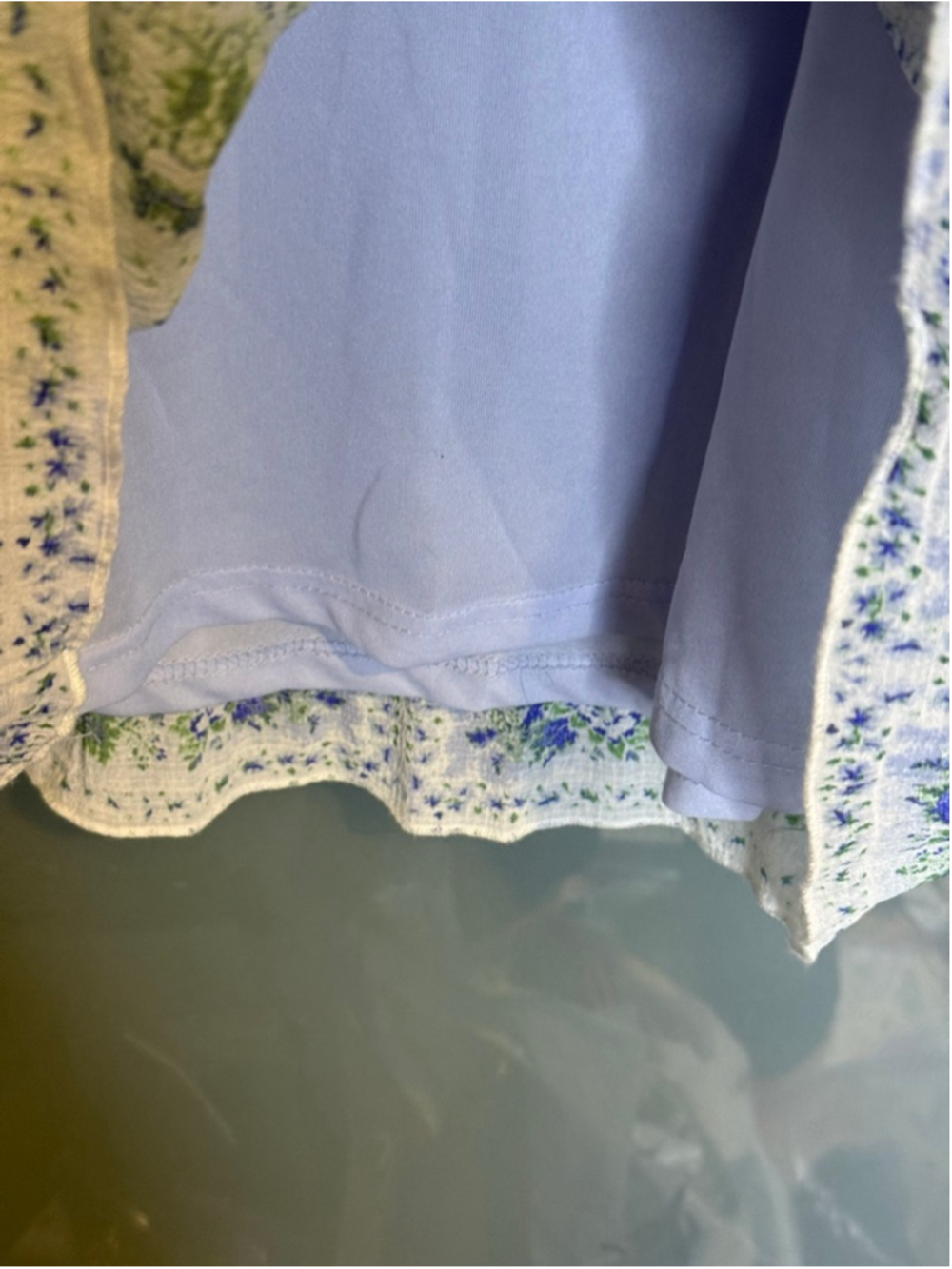 Jane and Delancey Mini Dress M White Blue Floral - Picture 5 of 8